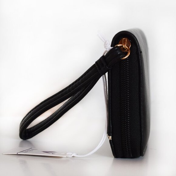 LILY & IVY  Black Zip Around Wallet Wristlet - Picture 8 of 13